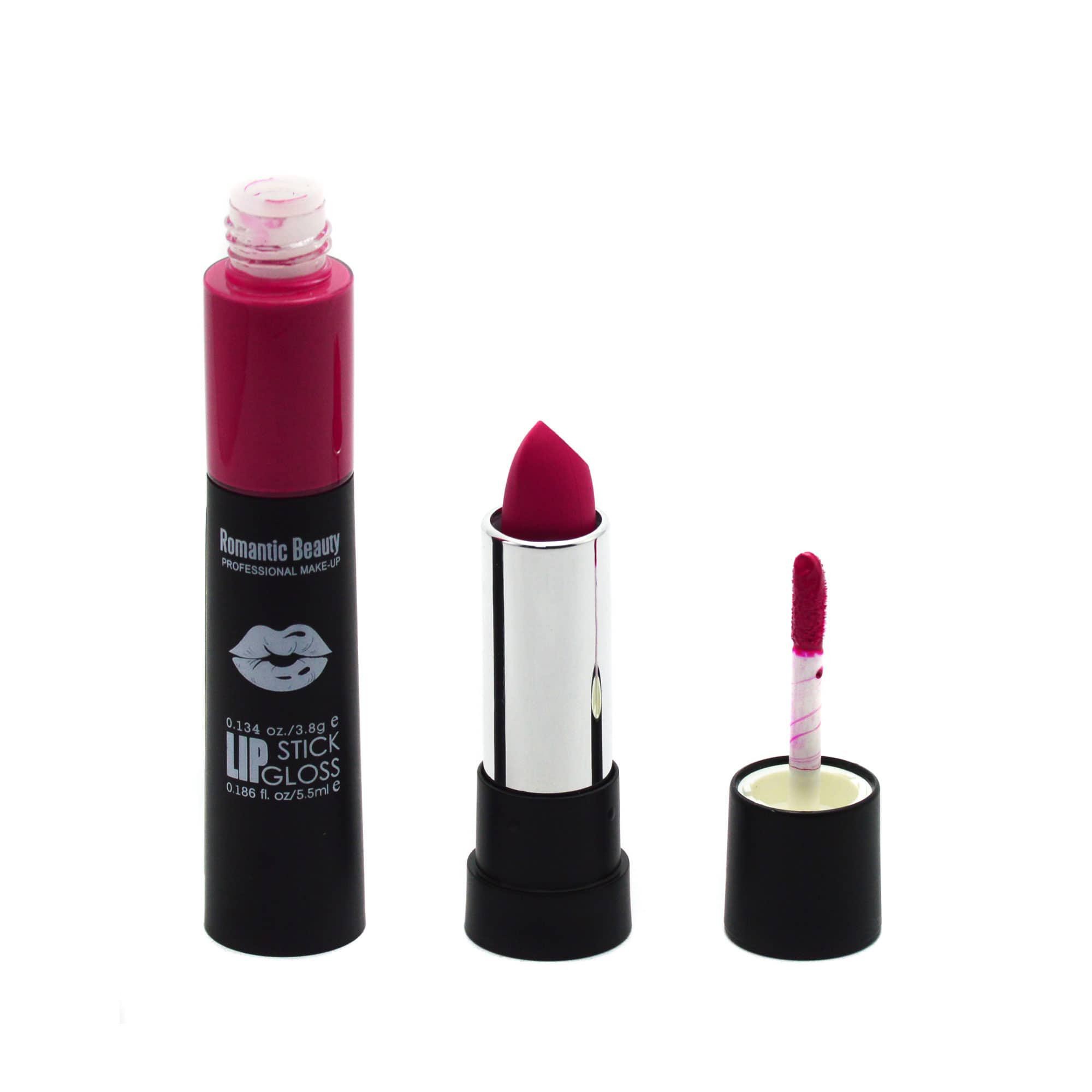 Pack de 24 unidades Labial + lipgloss 2 en 1 "Lipstick Gloss"