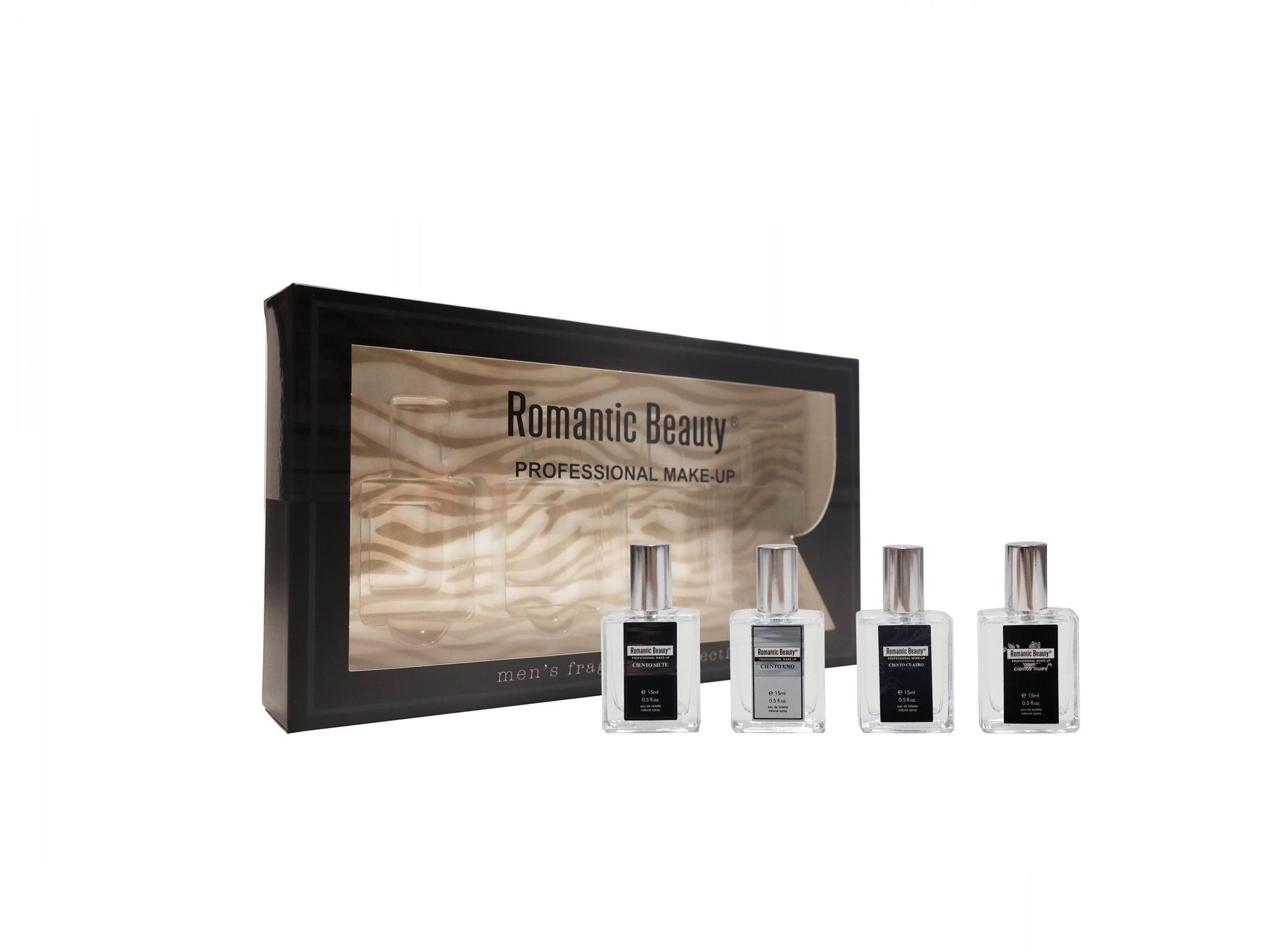 Pack de 4 perfumes HOMBRE. Miniaturas 15ml "Black"