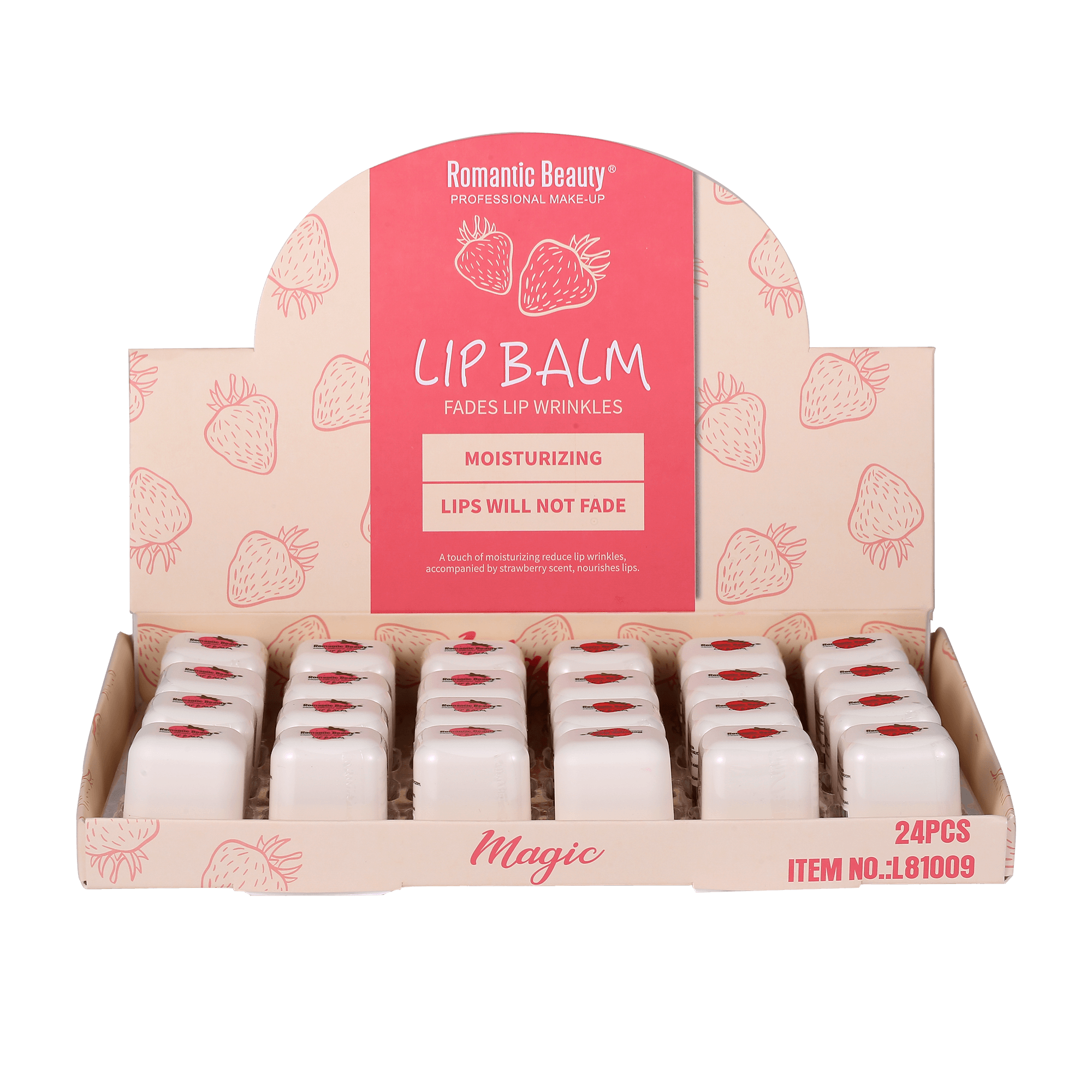 PACK 24 UNIDADES MAGIC LIP BALM "FADES LIP WRINKLES"