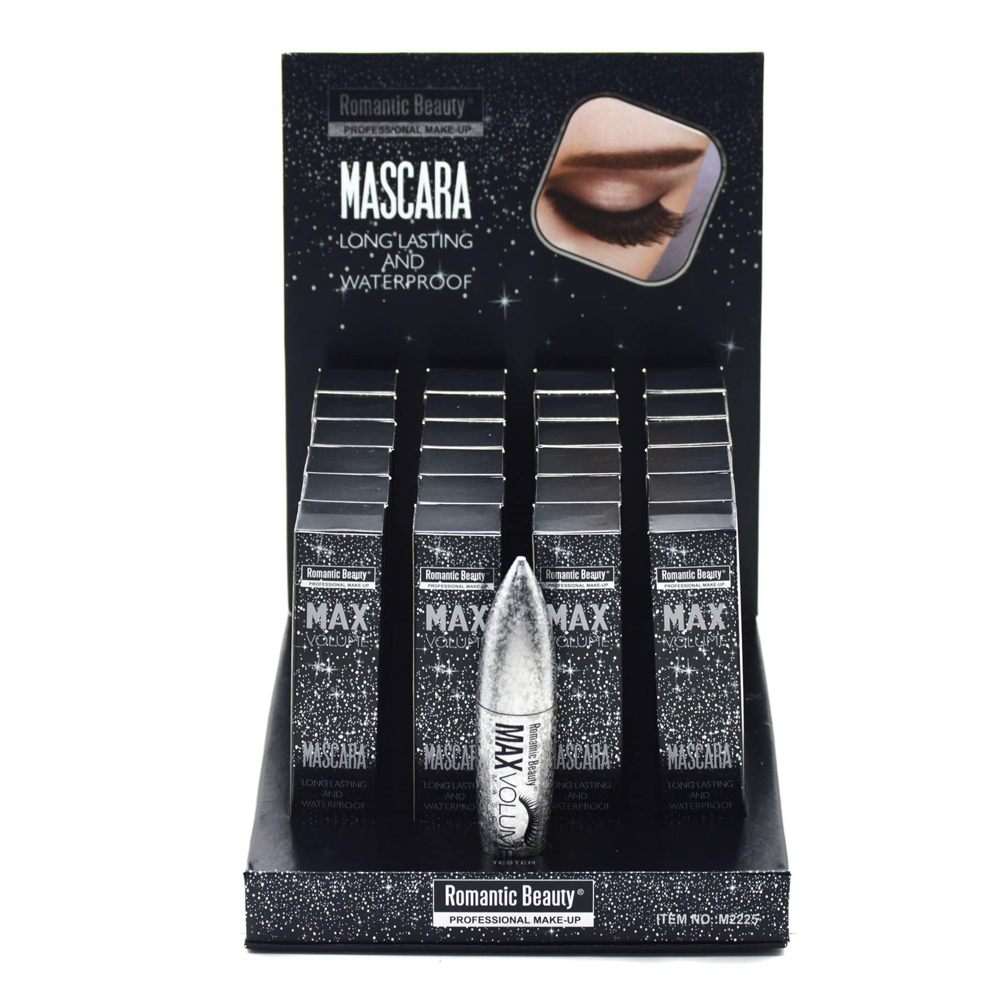 Pack de 25 unidades Máscara de pestañas color negro «Max Volume Silver»