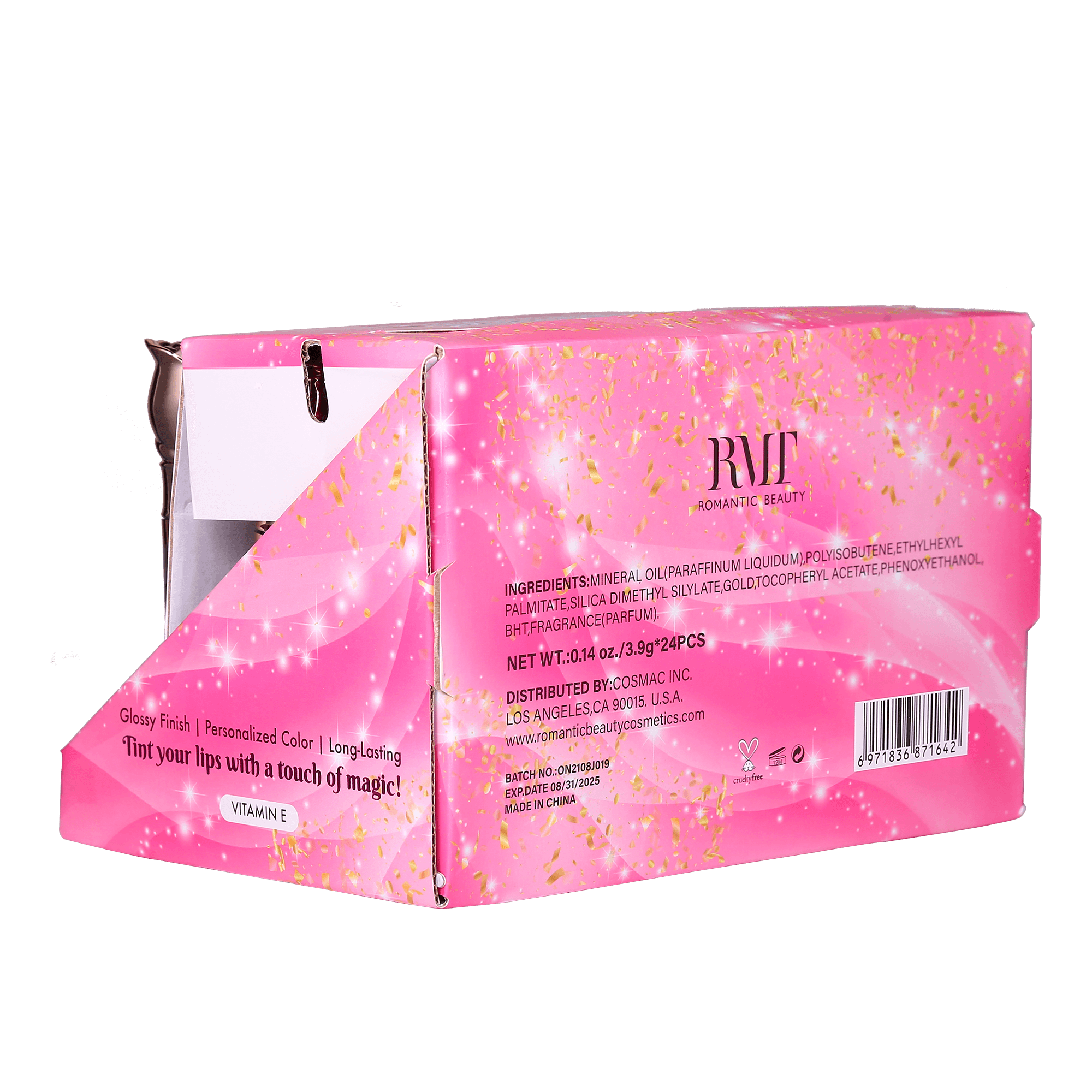 Pack de 24 unidades, MAGIC LIP GLOSS 24K MORPH