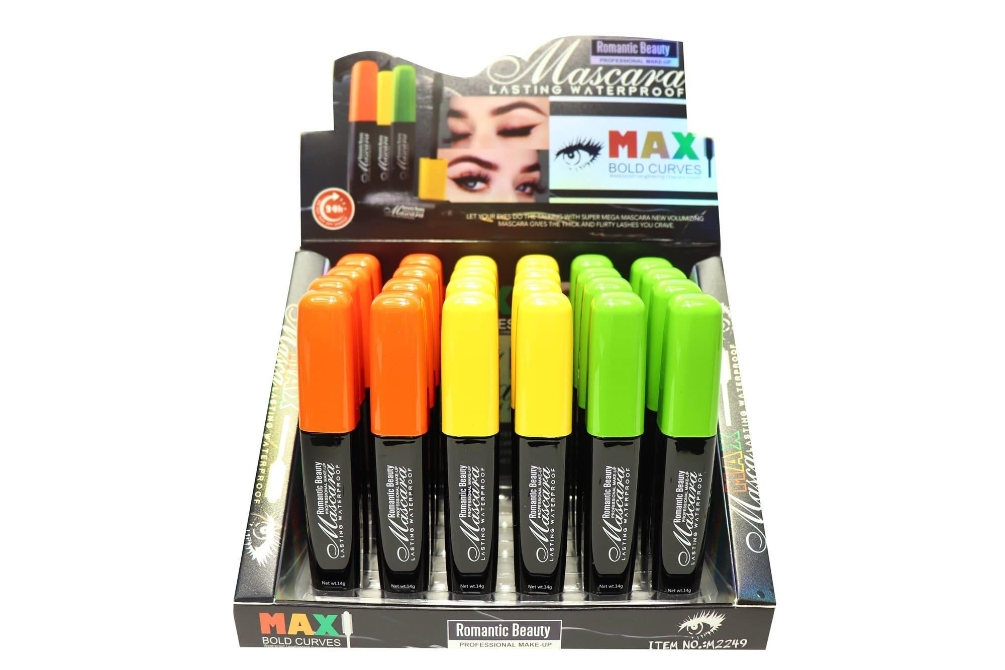 Pack de 24 unidades Máscara de pestañas color negro «MAX BOLD CURVES»