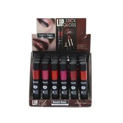 Miniatura Pack de 24 unidades Labial + lipgloss 2 en 1 "Lipstick Gloss"